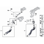 Przewód powietrza doładowującego BMW E84 E90N E91N E93N F01N F07 F10 F11 F12 F20 F21 F25 F30 F31 - 11618519492