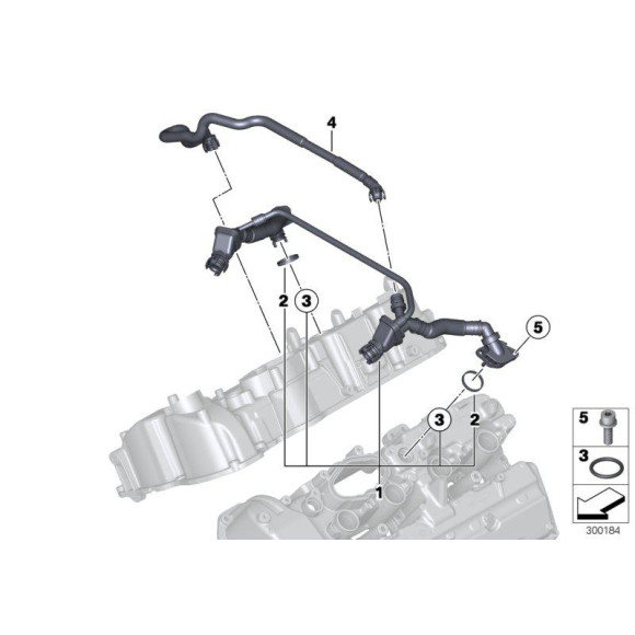 Przewód połączeniowy BMW F01 F06 F07 F10 F11 F12 F13 650i 550i 750i - 11158647299