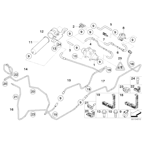 Pompa paliwa BMW E38 E39 X5 3,0d 730d 525d 530d M57 - 16126756157