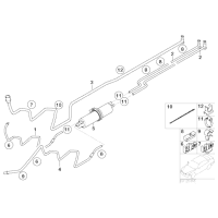 Filtr paliwa z regulatorem ciśnienia BMW E65 E66 730i 735i 740i 745i 750i - 16126750475