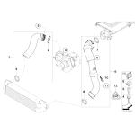 Przewód powietrza doładowującego BMW E90 E91 318d 320d M47N2 - 11617795304