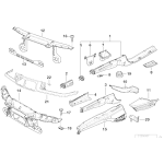 Ramka atrapy nerki przód BMW E36 316 318 320 323 325 328 M3 prod. po 09.1996r - 41338225982