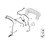 Przewód odpowietrzający zbiornika z czujnikiem ciśnienia BMW BMW F39 X2 F48 X1 MINI F54 F60 - 13907640053