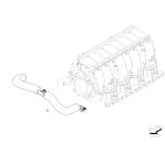Przewód odpowietrzający skrzynię korbową BMW E60 E61 E63 E64 E65 E70 540i 550i 650i 740i 750i - 11617540610