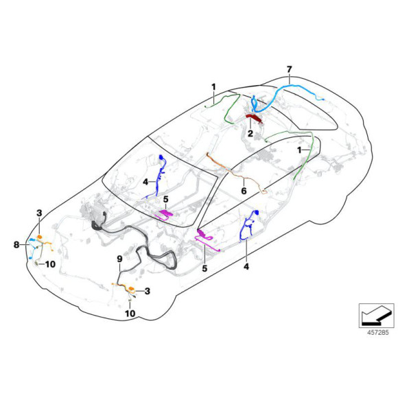 Przewód naprawczy przód czujnika UP BMW F22 F23 F30 F31 F32 F34 F87 - 61129335591