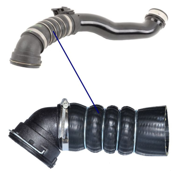 Przewód intercoolera AGR BMW E70 E70N E71 X5 X6 3,0d 3,5d M57N2 - 11618506079