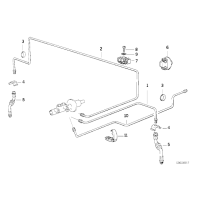 Przewód hamulcowy elastyczny, przedni - 34321159717