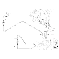 Elastyczny przewód hamulcowy przód BMW E60 E61 E63 520 525 530 523 630 - 34326767390