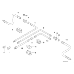 Przewód hamulcowy elastyczny, tylny - 34301165190