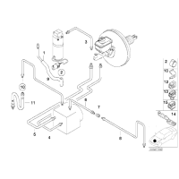 Elastyczny przewód hamulcowy przód BMW E39 520 523 525 528 530 540 M5 - 34301165249