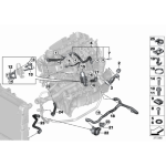 Przewód głowicy cylindrów BMW F10 F11 F15 F20 F21 F25 F26 F30 F36 G11 G30 G31 - 11538514456