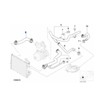 Przewód elastyczny układu chłodzenia BMW E38 730d - 11532248864