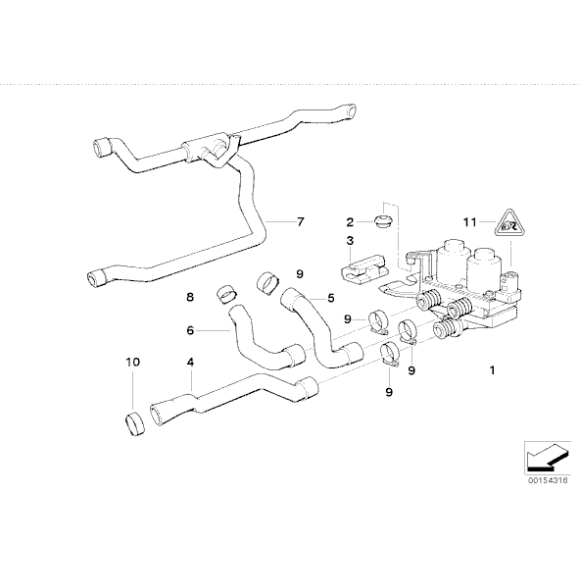 Wąż chłodnicy BMW E36 316i 318i M43 318is - 64211394295