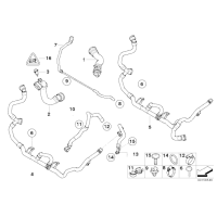 Przewód chłodnicy BMW E81 E87 E90 E91 E92 125i 130i 323i 325i 328i 330i X1 25iX 28iX - 17127531579