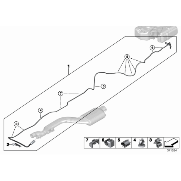 Przewód dozujący paliwa BMW F10N F11N 520dX 525dX N47N - 16197278553