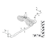 Przewód dopływu paliwa BMW G11 G12 G12N 740iL 750iL 760iL - 16127386633