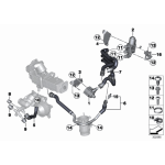 Przewód chłodnicy spalin BMW F01 F07 F10 F11 F15 F16 F25 F26 730d 530d 535d 40dX 28dX 30dX 35dX - 11538573157