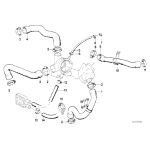 Przewód chłodnicy BMW E28 525i 525e 528e - 11531287682