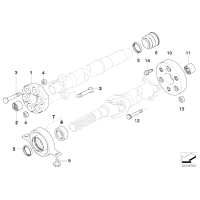 Przegub elast. wału BMW E90 E60 X1 E65 E63 530xi 545i 530xd 645i 735i 745i 325xi 330xi 330xd 328xi - 26117573276