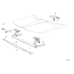Podkładka zabezpieczająca ustalająca BMW E21 315 316 318 320 323 - 41611826325