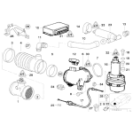 Przepływomierz BMW E39 E38 E34 E32 540i 740i 840i M60 M62 prod do 091998r. - 13621702078