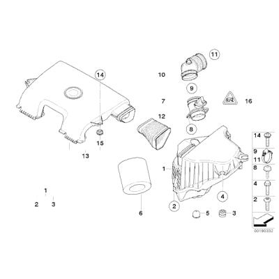 Przepływomierz BMW E46 E87 E90 E91 E92 116i 316i 318i N42 N45 N46 N43 - 13627566986