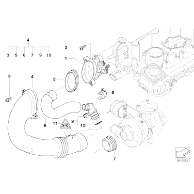 Przepływomierz BMW E46 E60 E90 X5 E87 318d 320d 330d 520d 525d 530d 730d118d 120d - 13627788744
