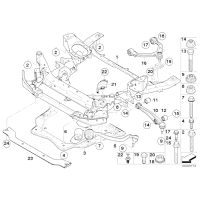 Wahacz przód lewy BMW E70 E71 X5 X6 30dX 35dX 35iX 40dX 40iX 50iX M50dX - 31126773949