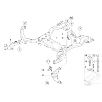 Tuleja wahacza przód tylna MINI R50 R52 R53 One Cooper 1,4i 1,6i D S - 31126757551