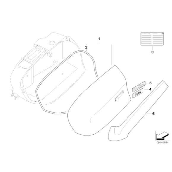 46547706271 Plakietka z napisem - 46547706271 - Części oryginalne BMW Łódź | Sklep internetowy BMW