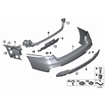 51128057207 Prowadnica zderzaka tył lewa BMW F34 F34N 318 320 325 328 330 335 340 - 51128057207 - Części oryginalne BMW Łódź | Sklep internetowy BMW