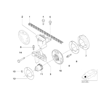 Napinacz łańcucha BMW E46 E39 E38 E60 X5 525 520 530 730 320 323 325 328 330 - 11311738700