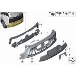 Prowadnica mocowanie zderzaka tył BMW I01 I01N i3 i3s 60Ah 94Ah 120Ah - 51127296779