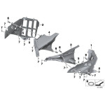 Prowadnica dopływu powietrza prawa BMW K52 R1200RT R1250RT - 46638529336