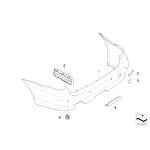 51111973721 Taśma mocująca wieszak uchwyt linka BMW E30 E34 E60 E63 E64 E90 F10 F11 - 51111973721 - Części oryginalne BMW Łódź | Sklep internetowy BMW