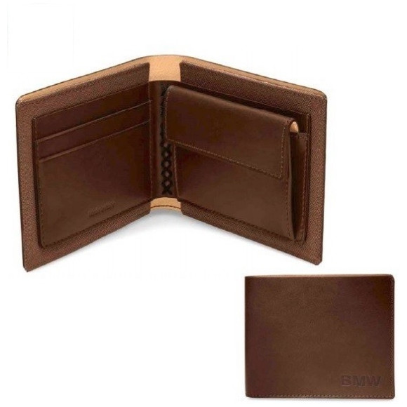 Portfel z kieszenią na monety BMW X skóra - 80212454848