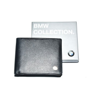 Portfel męski z kieszenią na monety skórzany BMW - 80212454667