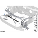 Poprzeczka V przedniej ściany MINI F54 F54N Cooper - 51647351534
