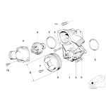 AT- Pompa wody 8 E31 850Ci 850CSi M70 - 11510007041