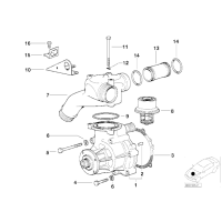 Pompa wody M3 - Oryginał BMW - 11511406650