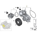 Pompa wody BMW E65 735i 745i - 11517507849