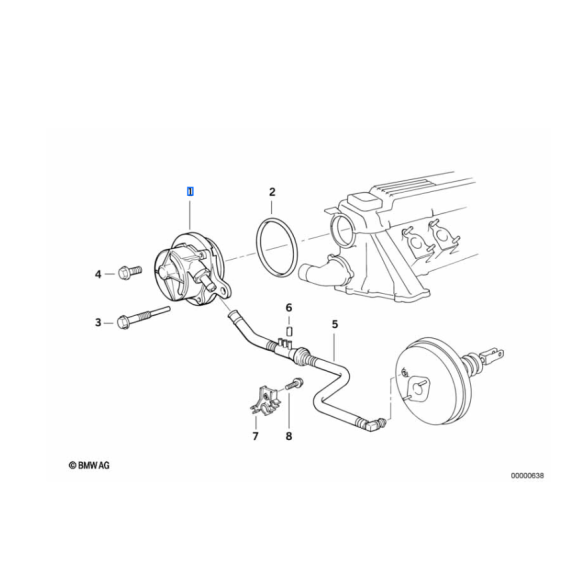 11662249939 Pompa podciśnieniowa - 11662249939 - Części oryginalne BMW Łódź | Sklep internetowy BMW
