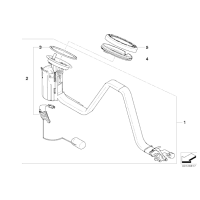 Pompa paliwa w zbiorniku BMW E60 E61 E63 E64 523 525 530 528 550 630 - 16117373503