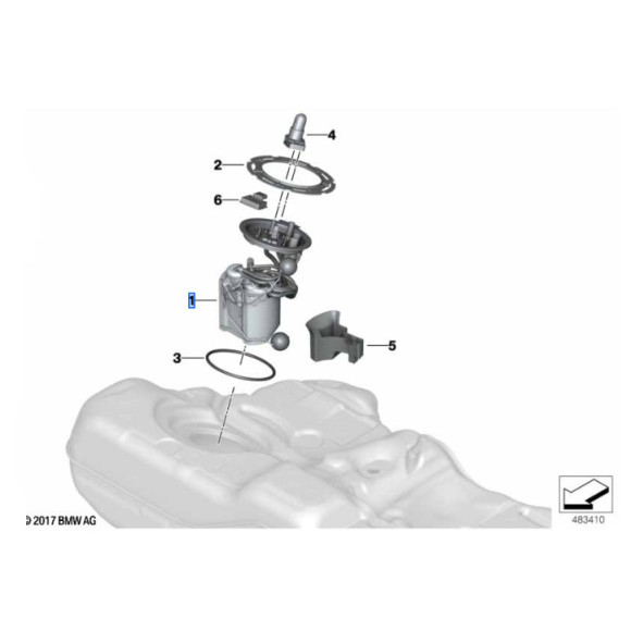 Pompa paliwa BMW G05 X5 G06 X6 G07 X7 25dX 30dX 40dX M50dX - 16119468624