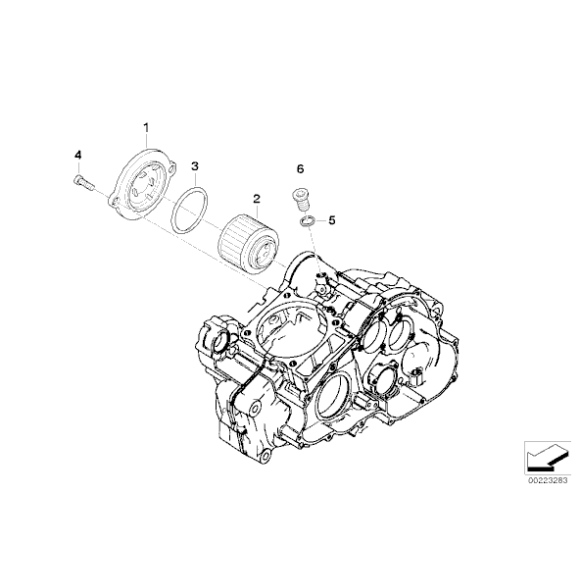 Wkład filtra oleju BMW E169 K14 K15 R13 R131 R134 G650 F650 GS CS - 11412343118