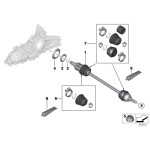 Półoś tył prawa MINI R60 R61 Cooper  - 33209813708