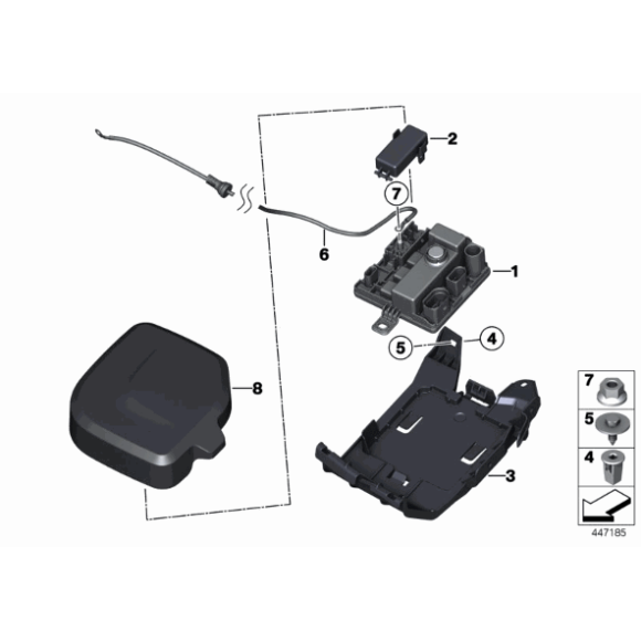 Pokrywka gniazda BMW F20 F21 F30 F31 114 116 118 316 320  - 12528616569