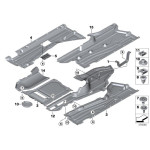 Pokrywa układu wydechowego BMW F15 X5 25d 30dX 35dX 35iX 40dX 50iX M50dX - 51757343626
