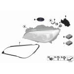 Pokrywa reflektora przód lewa BMW F01N F02N 730 740 750 760 - 63117345591