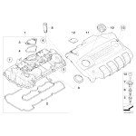 11127555738 Uszczelka pokrywy BMW E60N E81 E87N E90 E91 520i 116i 118i 120i 316i 318i 320i N43 - 11127555738 - Części oryginalne BMW Łódź | Sklep internetowy BMW